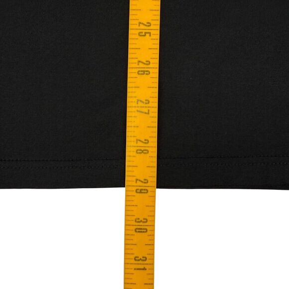 NEW Perofil Men's Short Sleeve Cotton Crew Neck T-Shirt Black Size 4 Medium - Picture 7 of 7